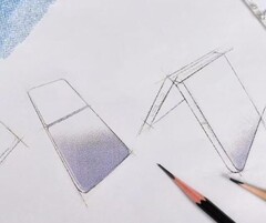Szkice modelu Magic V Flip2 (źródło zdjęcia: Jimmy Choo na Instagramie)