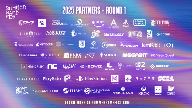 Partnerzy rundy 1 na Summer Game Fest 2025 (Źródło zdjęcia: Summer Game Fest)