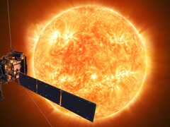 Zdjęcie Słońca wykonane przez sondę Solar Orbiter (źródło zdjęcia: ESA; przycięte)