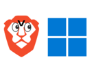 Brave domyślnie blokuje kluczową funkcję systemu Windows 11. (Źródło obrazu: logo Brave i logo Windows 11, po zmianach)