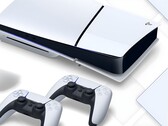 Konsola PS5 z dwoma kontrolerami (źródło obrazu: Sony Interactive Entertainment z poprawkami)