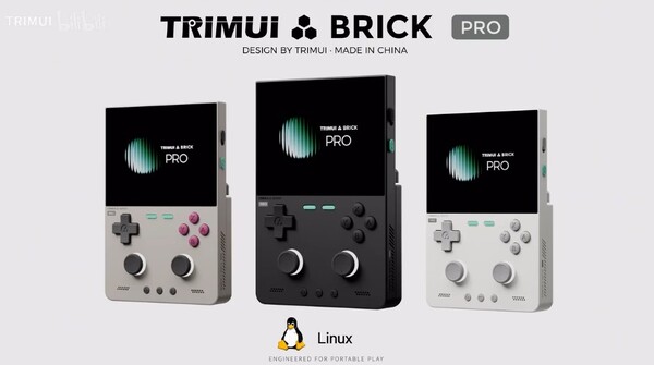Urządzenie TrimUI Brick Hammer Pro posiada obudowę z poliwęglanu oraz procesor Allwinner.