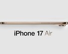 Nieoficjalny render rzekomego iPhone'a 17 Air. (Źródło obrazu: MacRumors - edytowane)