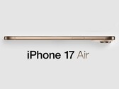 Nieoficjalny render rzekomego iPhone'a 17 Air. (Źródło obrazu: MacRumors - edytowane)