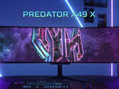 Predator X49 X wydaje się mieć ten sam panel QD-OLED 2. generacji, co ostatnie wersje RedMagic i Philips Evnia. (Źródło zdjęcia: Acer)