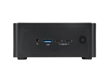 Przednie wejścia/wyjścia mini PC NovaCustom NUC Box. (Źródło zdjęcia: NovaCustom)