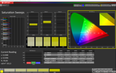 Nasycenie CalMAN (profil: P3)