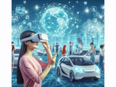 sieci 6G przekształcają rzeczywistość wirtualną, roboty współpracujące i autonomiczną jazdę (symboliczny obraz: Bing AI)
