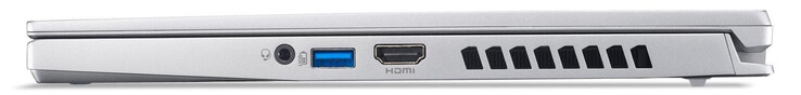 Prawa strona: Gniazdo audio, USB 3.2 Gen 2 (USB-A), HDMI 2.1