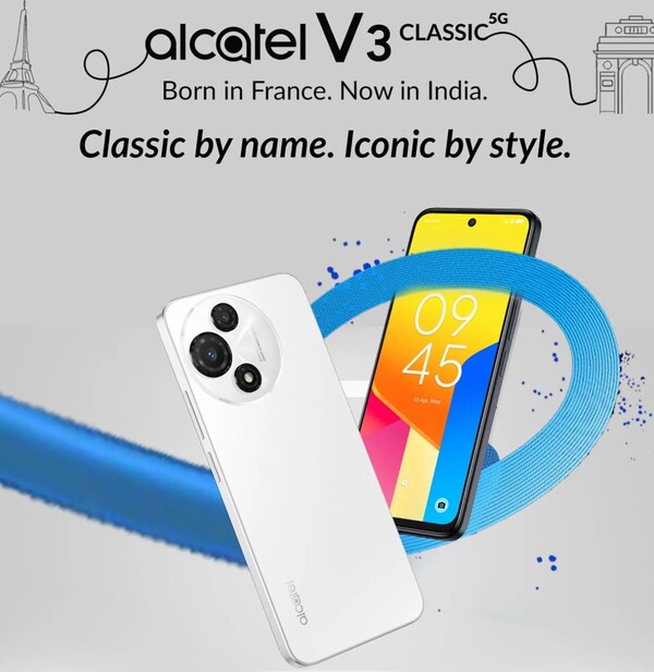 Alcatel V3 Classic 5G będzie miał wyświetlacz NXTVISION. (Źródło obrazu: Flipkart)