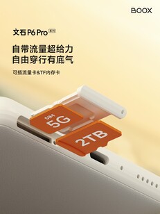 Boox P6 Pro będzie miał hybrydowy slot na kartę SIM, który pomieści fizyczną kartę SIM i kartę MicroSD. (Źródło zdjęcia: Boox)