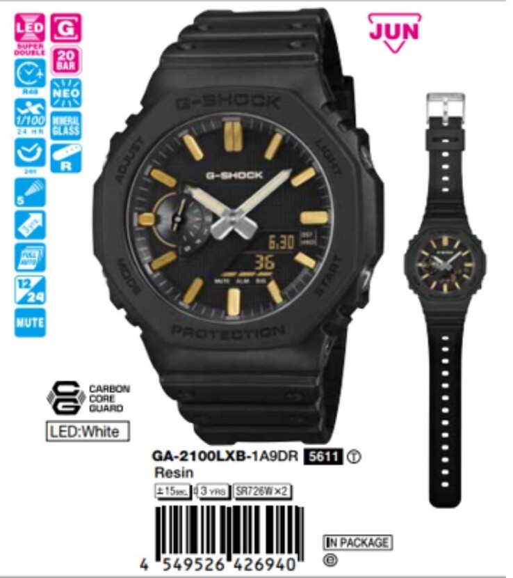 Zegarek Casio G-Shock GA-2100LXB-1A9