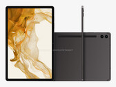 Tablet Galaxy Tab S9 FE Plus w jednym z czterech domniemanych kolorów premierowych. (Źródło obrazu: @OnLeaks &amp; WolfofTablet)