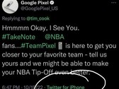 Usunięty wpis z Twittera amerykańskiego zespołu mediów społecznościowych Google'a (Źródło: Ian Zelbo)
