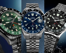 Zegarki Timex Deepwater Meridian 200 Automatic GMT w kolorze czarnym (TW2Y63900), niebieskim (TW2Y64000) i zielonym (TW2Y64100).