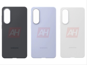 Galaxy Wyciekło zdjęcie S25 Edge (edytowane) przedstawiające silikonowe etui w trzech kolorach. (Źródło zdjęcia: Android Headlines)