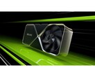 Zdjęcie promocyjne karty graficznej Nvidia RTX 4090 na czarno-zielonym tle. (Źródło obrazu: Nvidia)