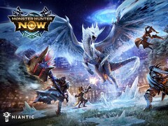 Grafika promocyjna wydarzenia „Velkhana” w grze Monster Hunter Now.