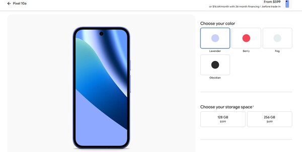 Nowa cena Pixela 10a już obowiązuje w Google Store i na Amazonie.