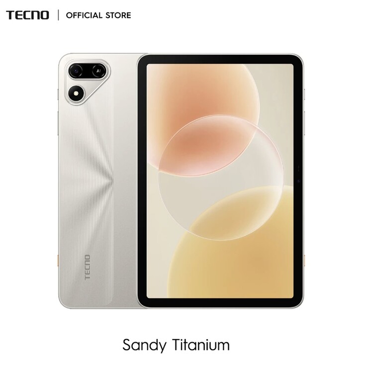 Tecno Megapad SE 2 w kolorze Sandy Titanium.