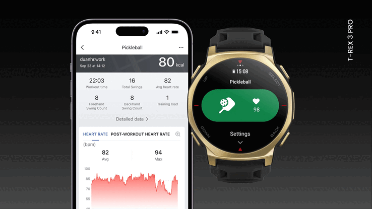 Aktualizacja oprogramowania Amazfit z września 2026 roku wprowadza ulepszenia w pickleballu