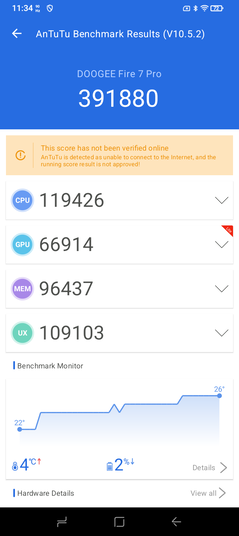 Test wydajności AnTuTu 10 (Źródło obrazu: Zrzut ekranu - Sergey Tarasov - Notebookcheck)