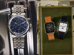 Na zdjęciu zegarki Timex Marlin Moon Phase 40 mm (po lewej) i MTP-M305L (po prawej). (Źródło zdjęcia: Timex/Casio)