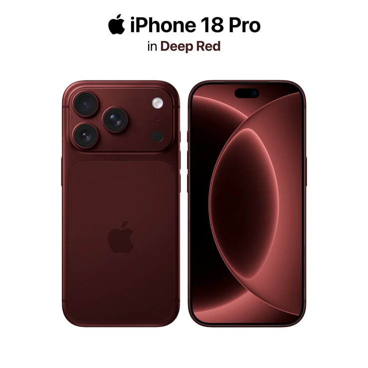 render iPhone'a 18 Pro w kolorze 