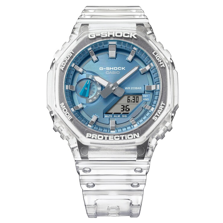 Bliższe spojrzenie na wszystkie trzy nowe zegarki Casio GA-2100BM. (Źródło zdjęcia: Casio)