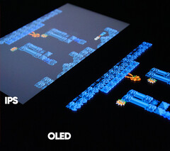 Zbliżenie na Switch Lite z wyświetlaczami IPS i OLED. (Źródło zdjęcia: @TakiUdon_)