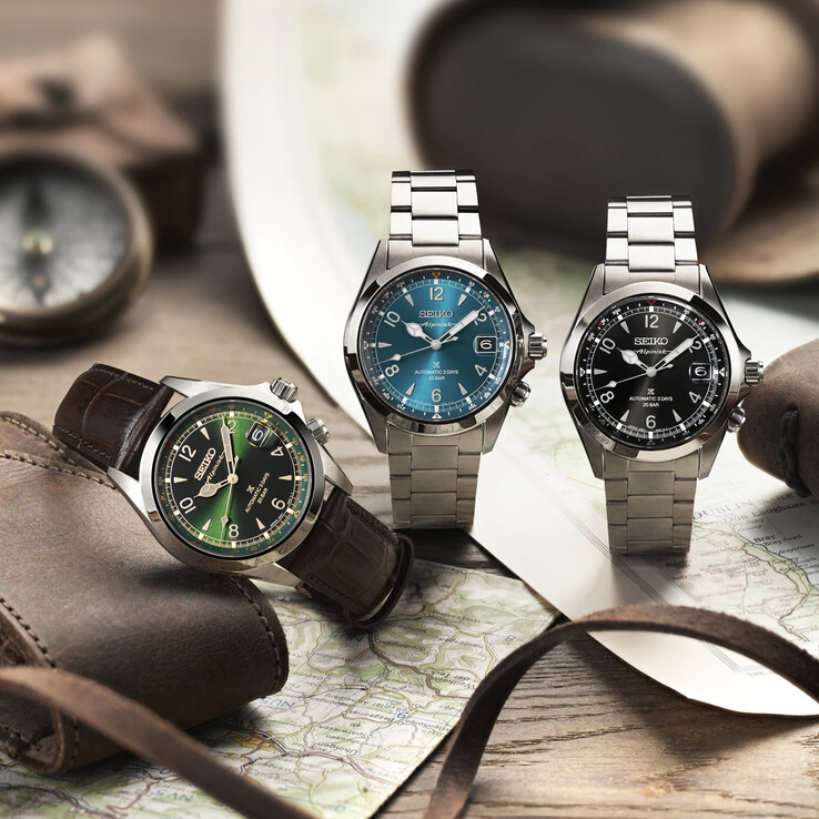 Od lewej do prawej, Seiko Prospex Alpinist SPB507, SPB503 i SPB505. (Źródło zdjęcia: Seiko)