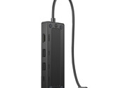 HP USB-C Travel Hub G3 waży zaledwie 63,5 g i mierzy 116 x 42 x 14 mm. (Źródło zdjęcia: HP)
