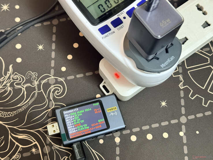 Test protokołu ładowania urządzenia Ugreen Nexode Air 65 W