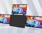 Zdjęcie przedstawia przenośny monitor Acer PD163Q-P3, którego centralną obudowę otaczają po bokach trzy 15,6-calowe wyświetlacze o rozdzielczości 1080p