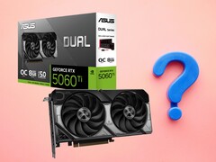 Poza rozmiarem pamięci VRAM, RTX 5060 Ti 8 GB ma taką samą specyfikację jak RTX 5060 Ti 16 GB. (Źródło zdjęcia: Asus, edytowane Unsplash)