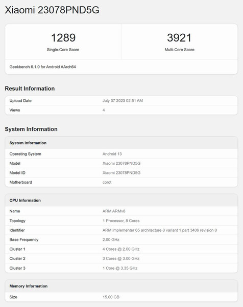 (Źródło obrazu: Geekbench)