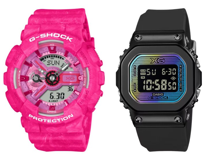 Casio G-Shock GMA-S110XG-4A (po lewej) i GM-S5600XG-1 (po prawej)