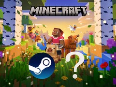 Baner Minecraft z logo Steam