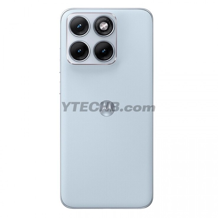 Wyciekł render telefonu Motorola 70 Edge fusion w kolorze Pantone Country Air. (Źródło obrazu: YTECHB)