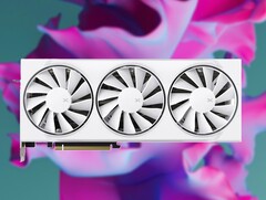 XFX Swift Radeon RX 9070 OC cieszy się taktowaniem 2,7 GHz. (Źródło obrazu: XFX, Unsplash, edytowane)