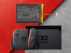 Konsola Switch 2 pokazana z wymienną baterią