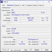 Płyta główna CPU-Z