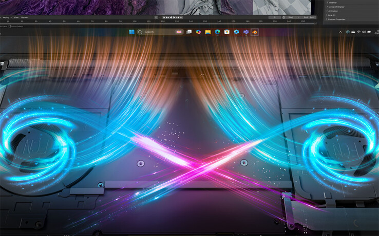 Model Yoga Pro 7 15ASH11 jest wyposażony w układ dwóch wentylatorów, który firma Lenovo promuje pod nazwą „X Power”.