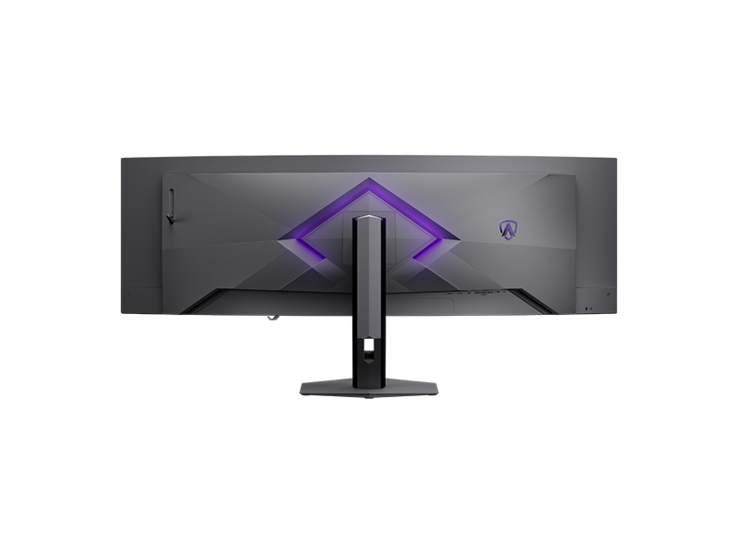 Widok z tyłu monitora gamingowego AOC Agon Pro AGP497UCZD