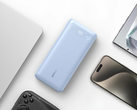 Power Bank Anker (20K, 87W, wbudowany kabel USB-C) w kolorze Misty Blue