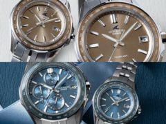 Na górze mamy Casio Oceanus OCW-S400A-5AJF i OCW-S40-5AJF, natomiast na dole mamy Oceanus OCW-S7000E-2AJF i OCW-S40-2AJF. (Źródło zdjęcia: Casio)