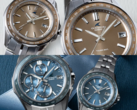 Na górze mamy Casio Oceanus OCW-S400A-5AJF i OCW-S40-5AJF, natomiast na dole mamy Oceanus OCW-S7000E-2AJF i OCW-S40-2AJF. (Źródło zdjęcia: Casio)