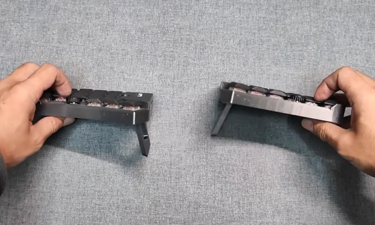 Ergonomiczna bezprzewodowa klawiatura mechaniczna PSKeeb 5. (Źródło zdjęcia: Tinker & Hack)