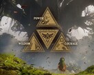 Symbol Triforce widoczny wraz z The Great Deku Tree