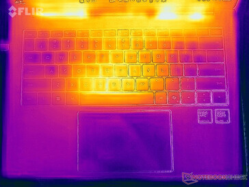 Test naprężeń w temperaturach powierzchniowych (góra)